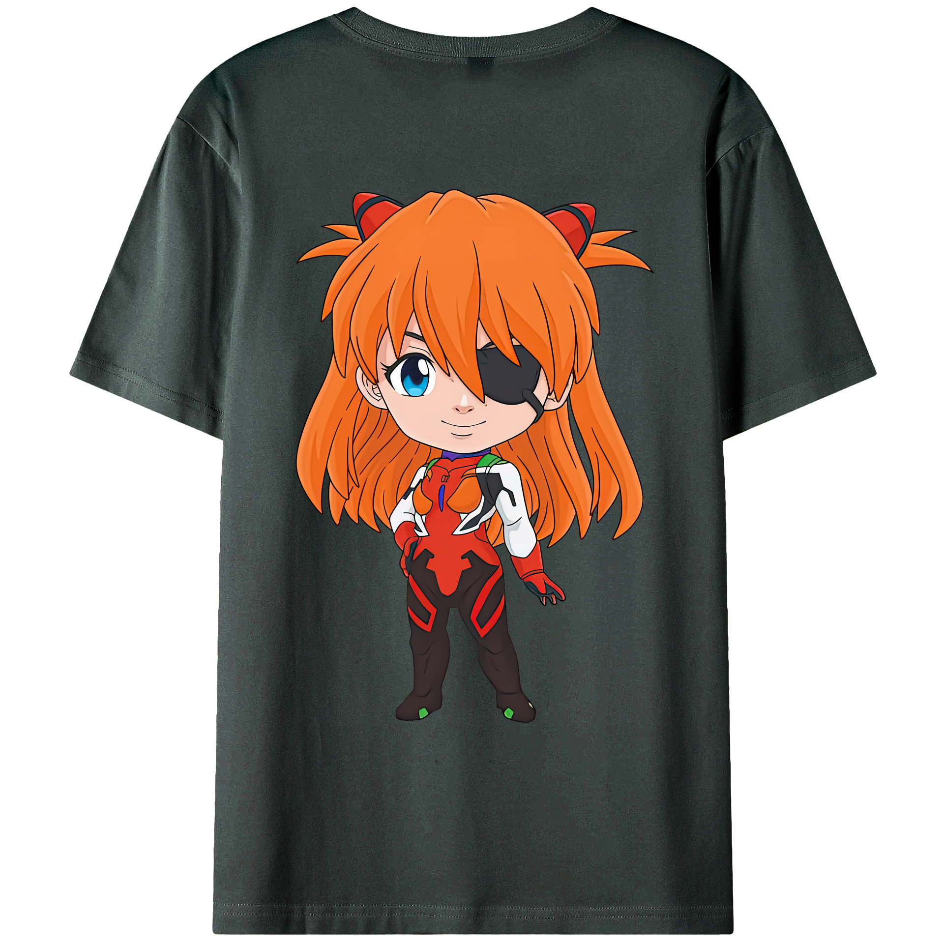 （画像用） EVA 新世紀エヴァンゲリオン 綿100％ メンズ半袖Tシャツ（バックプリント） 通気性